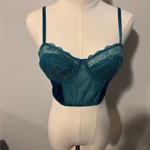 Primark Teal Lace Longline Bralette